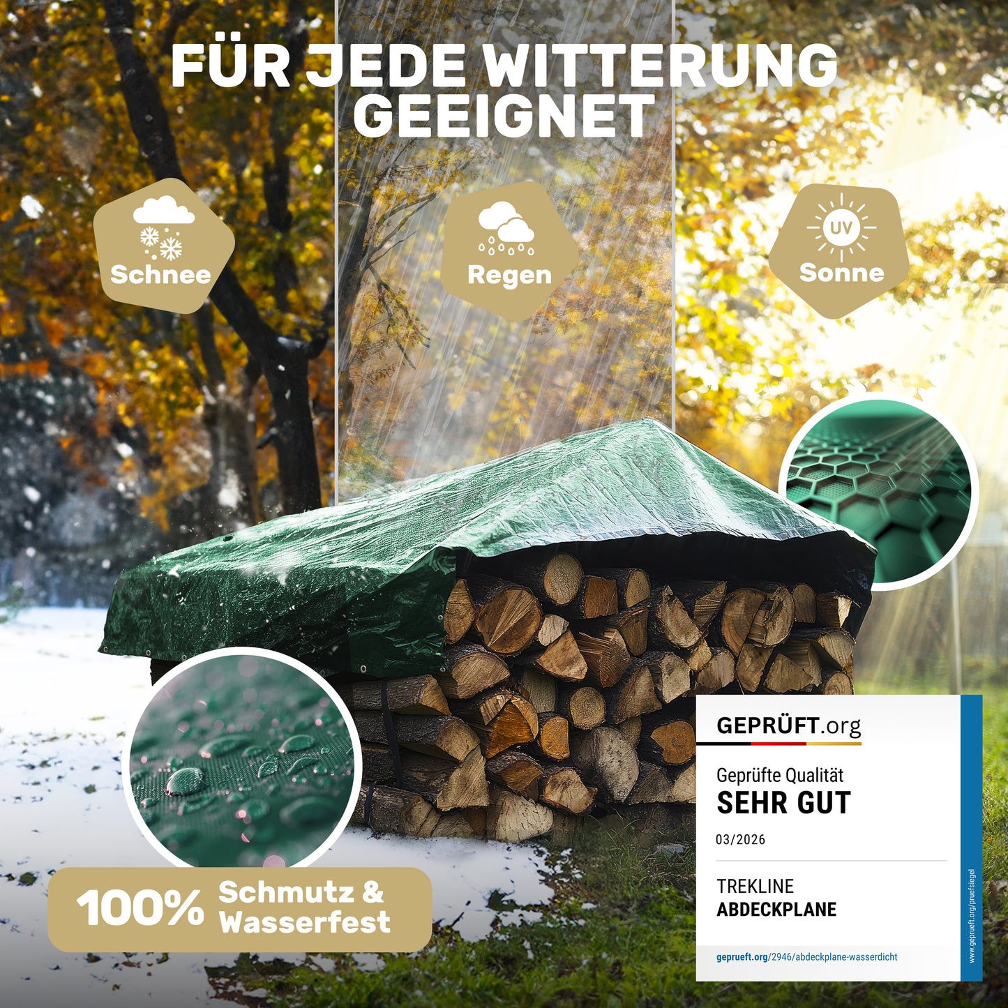 Abdeckplane mit 400g/m²