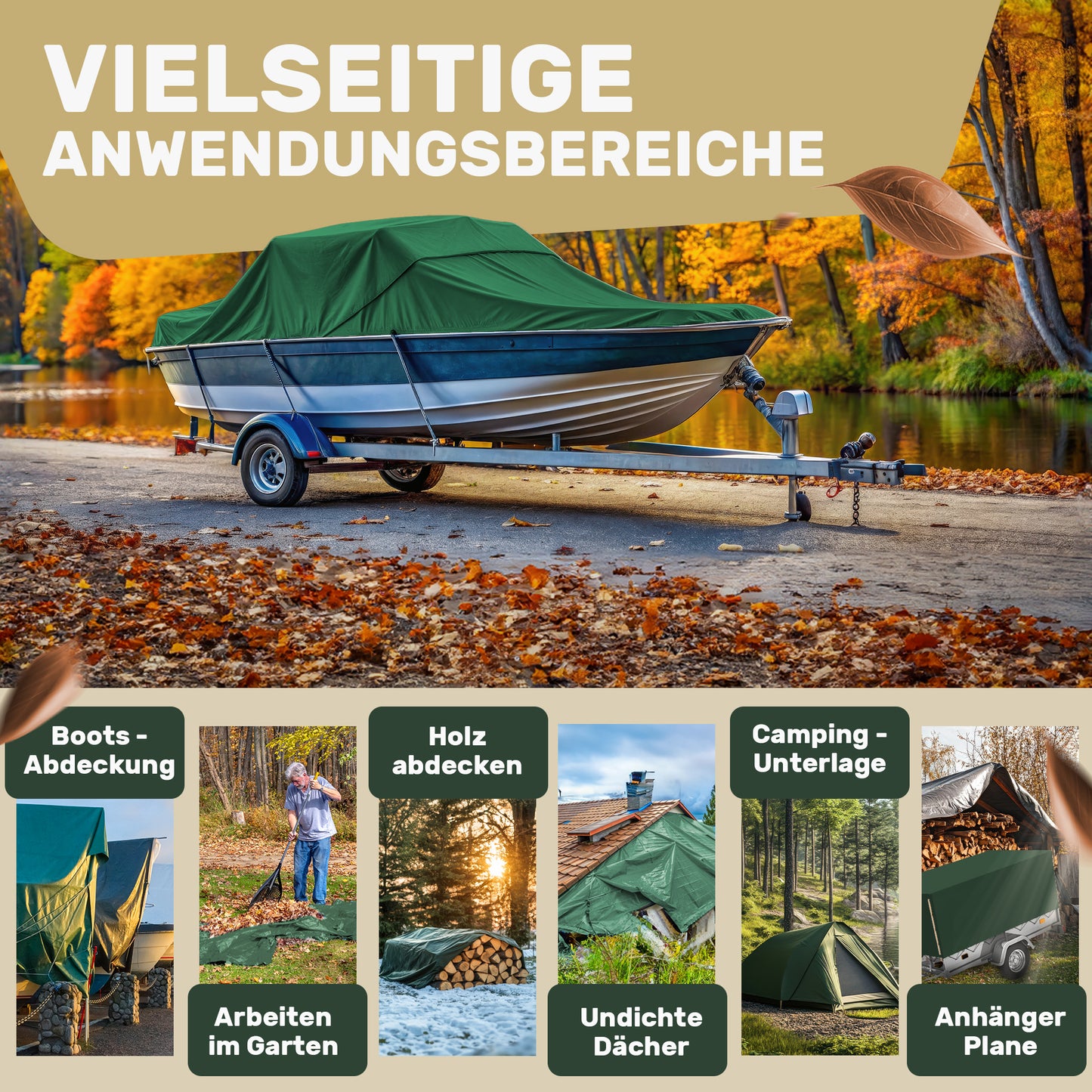 Abdeckplane mit 400g/m²